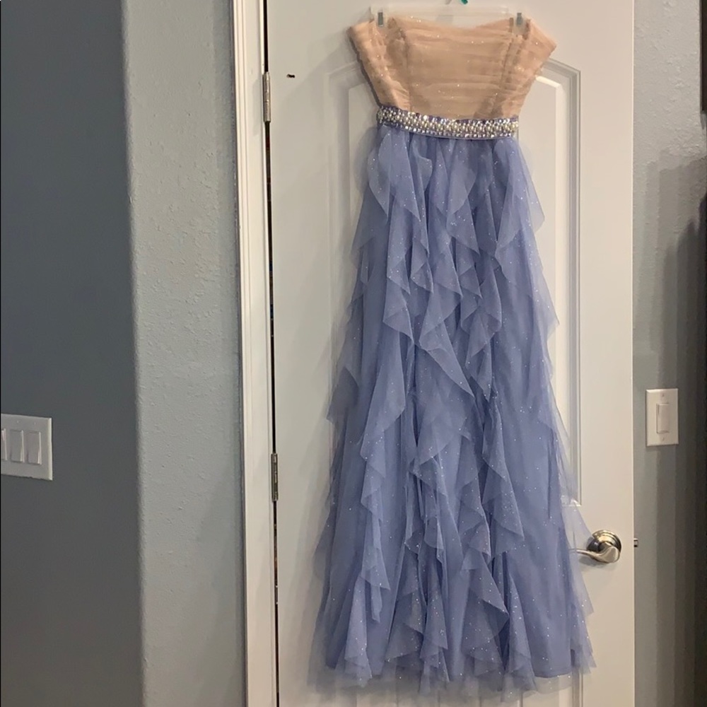 Beautiful beige and lilac gown